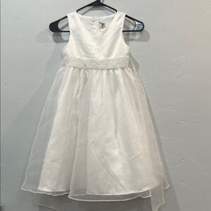 Rare Editions White Formal Kids Dress